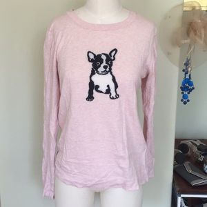 J. Crew Factory French Bulldog Sweater